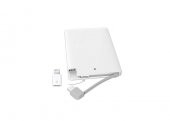 Sabit Micro Usb Kablolu 2500Mah Powerbank Beyaz Taşınabilir Slim Şarj Cihazı ( I phone Sarj Ucu Çeviricili ) - 3