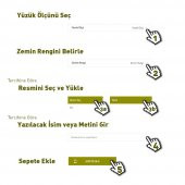 Kişiye Özel Resim Motifli Damla İşlemeli Mineli 925 Ayar Gümüş Erkek Yüzük - 3