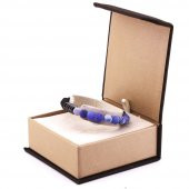 Küre Kesim Mor Lav-Hematit-Akik Doğaltaş Bileklik - 8