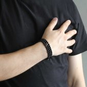 Hem Bileklik - Hem Kolye - Hem Tesbih 99lu Oniks Doğaltaş Aksesuar - 2