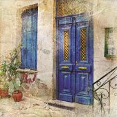 Kapı Temalı Kanvas Tablo - 3