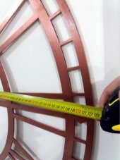 Bakır Büyük Dev Mdf Kadran 40 cm Akrep Yelkovan Duvar Saati - 3