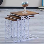 Metal Ayaklı Elegant Zigon Sehpa - 2