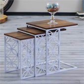 Metal Ayaklı Elegant Zigon Sehpa - 4