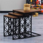 Metal Ayaklı Elegant Zigon Sehpa - 7