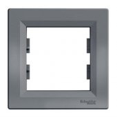 Schneider Asfora Çelik Renk Tekli Çerçeve Eph5800162 - 1