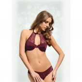 Nbb 4463 Süngerli Desteksiz Sütyen Külot Takım Bordo - 1