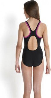 Speedo Monogram Muscleback Blk/Purp Çocuk Mayo SP808747A720 - 2