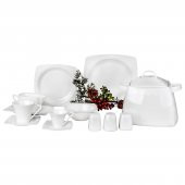 Karaca Snow Bone China 84 Parça Yemek Takımı - 1