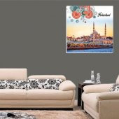 AHŞAP MDF UV BASKILI  İSTANBUL TABLO - 1