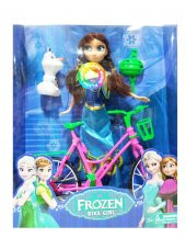 frozen karlar kraliçesi elsa anna bebek ve olfa bisiklet sesli - 1