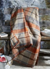 Komfort Home Çift Kişilik Ponponlu Pamuklu Skoç Battaniye - 1