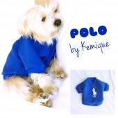 Mavi Köpek Sweatshirt Polo Köpek Kıyafeti Köpek Elbisesi - 2