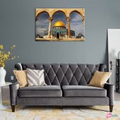Kubbestüs Sahra ve Muallak Taşı-3 Dini İnanç Kanvas Tablo - 3