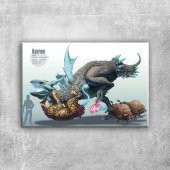 Kyurem 1 Pokemon Karakterleri Kanvas Tablo - 1