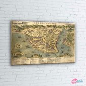 1573 Istanbul Turkiye Eskitme Haritasi HD Dunya Haritalari Tablo - 2