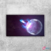 Mavi Nebula Bulutlar Dünya & Uzay Kanvas Tablo - Art Tablo - 1