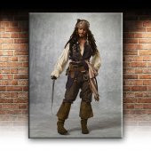 Jack Sparrow Karayip Korsanları 2 Dekoratif Canvas Tablo - 2