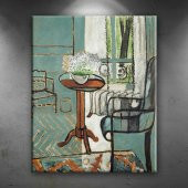 Henri Matisse La Finestra Yağlı Boya Sanat Dekoratif Canvas Tablo - 1