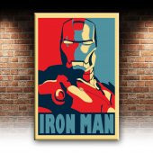 Iron Man Demir Adam Portre Afiş Dekoratif Canvas Tablo - 2