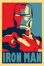 Iron Man Demir Adam Portre Afiş Dekoratif Canvas Tablo - 3