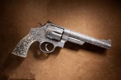 Smith Wesson Eski Tarihi Tabanca Dekoratif Canvas Tablo - 3