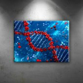 İnsan Dna Dizilimi Genetik Fantastik Dekoratif Canvas Tablo - 1