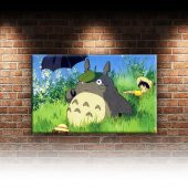 Totoro 2 Popüler Kültür Dekoratif Kanvas Tablo - 2