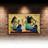 Mısır Papirus Sanat Dekoratif Kanvas Tablo - 2