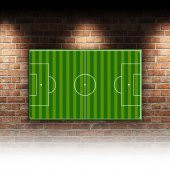 Futbol Sahası Spor Dekoratif Kanvas Tablo - 2
