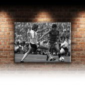 Nostaljik Futbol Spor Dekoratif Kanvas Tablo - 2