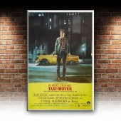 Retro Eski Poster Taxi Driver Robert De Niro Film Kanvas Tablo - 2
