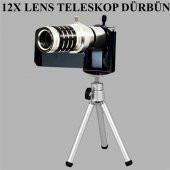 Huawei P10 Lite 12X Zoom Lens Teleskop ve Tripod Markacase - 2