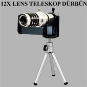 Vodafone Smart 12X Zoom Lens Teleskop ve Tripod MARKACASE - 3