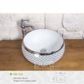 Circular Platin White Çanak Lavabo - 1