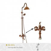 Flamingo Rose Gold Banyo Bataryası & Duş Seti - 1