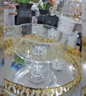 Cam Ayaklı Salata Kasesi-Meyvelik 19 cm - 1