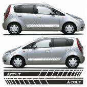 Mitsubishi Colt Yan Şerit Oto Sticker - 3