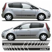 Mitsubishi Colt Yan Şerit Oto Sticker - 5