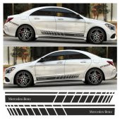 Mercedes Benz Yan Şerit Oto Sticker - 4