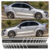 Mitsubishi Lancer Yan Şerit Oto Sticker - 5