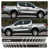 Mitsubishi L200 Yan Şerit Oto Sticker - 5