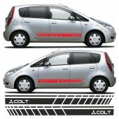 Mitsubishi Colt Yan Şerit Oto Sticker - 2