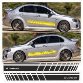 Mitsubishi Lancer Yan Şerit Oto Sticker - 1