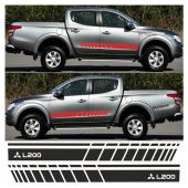 Mitsubishi L200 Yan Şerit Oto Sticker - 1