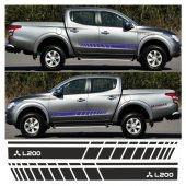Mitsubishi L200 Yan Şerit Oto Sticker - 2
