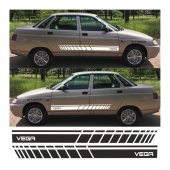 Lada Vega Yan Şerit Oto Sticker - 5