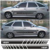 Lada Vega Hb Yan Şerit Oto Sticker - 5