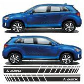 Mitsubishi Asx Yan Şerit Oto Sticker - 5