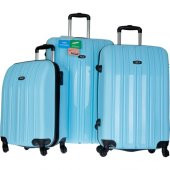 Tutqn Safari Kırılmaz 3 lu Valiz Seti (Buyuk, Orta ve Kabin) 7 Renk - 7